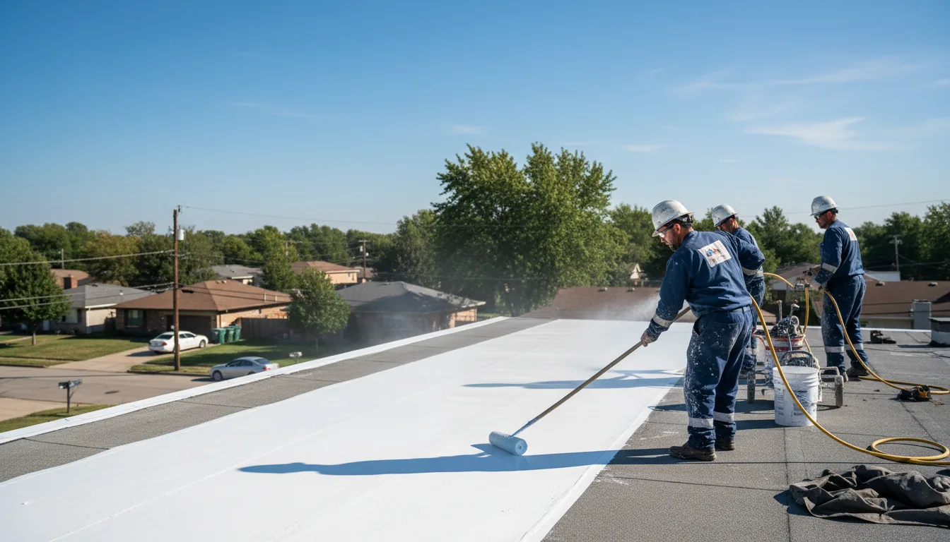 Commercial roof coating in Cedar Point, KS near me